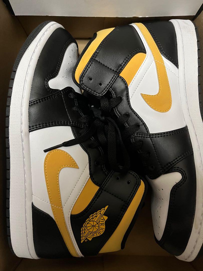 Air jordan 1 outlet mid black and yellow