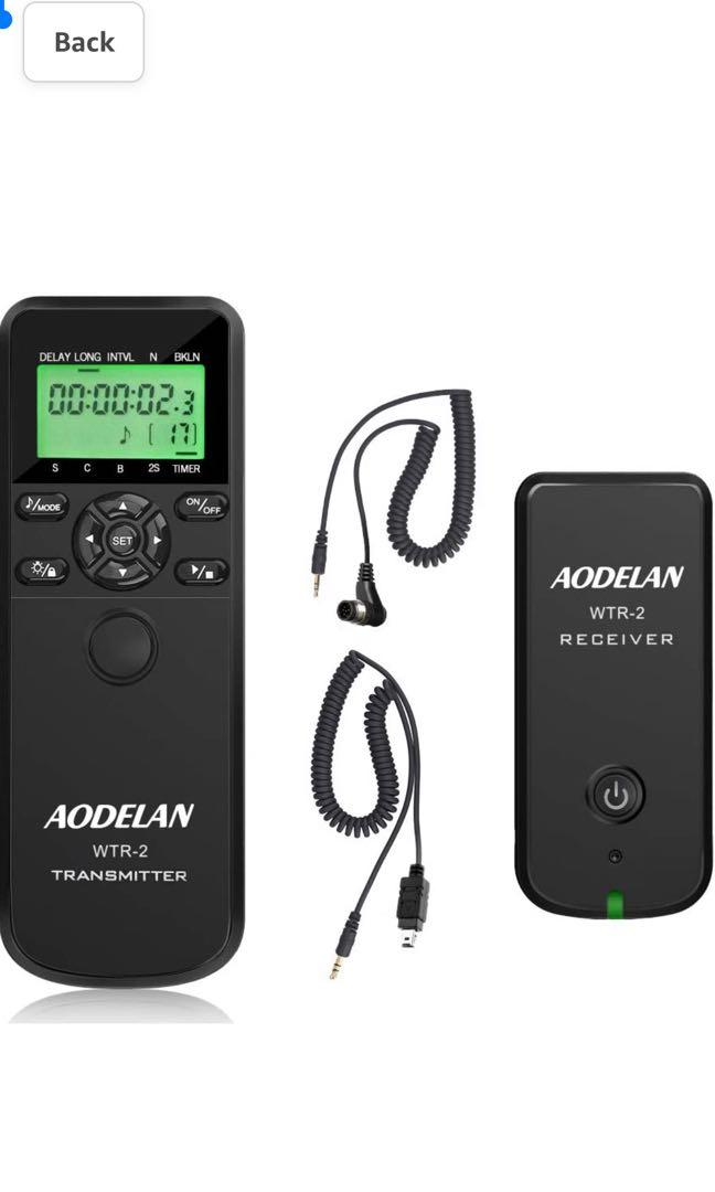 AODELAN Camera Wireless Shutter Release Timer Remote Control for Nikon Z6, Z7, D