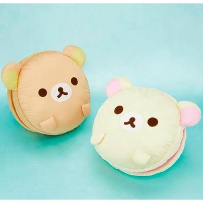 Authentic San X Rilakkuma Korilakkuma Cool Macaron Soft Pillow Cooling Cushion XL Premium Plush Soft Big Size Round