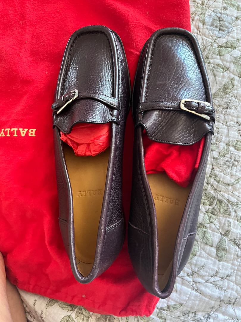 bally loafers women's