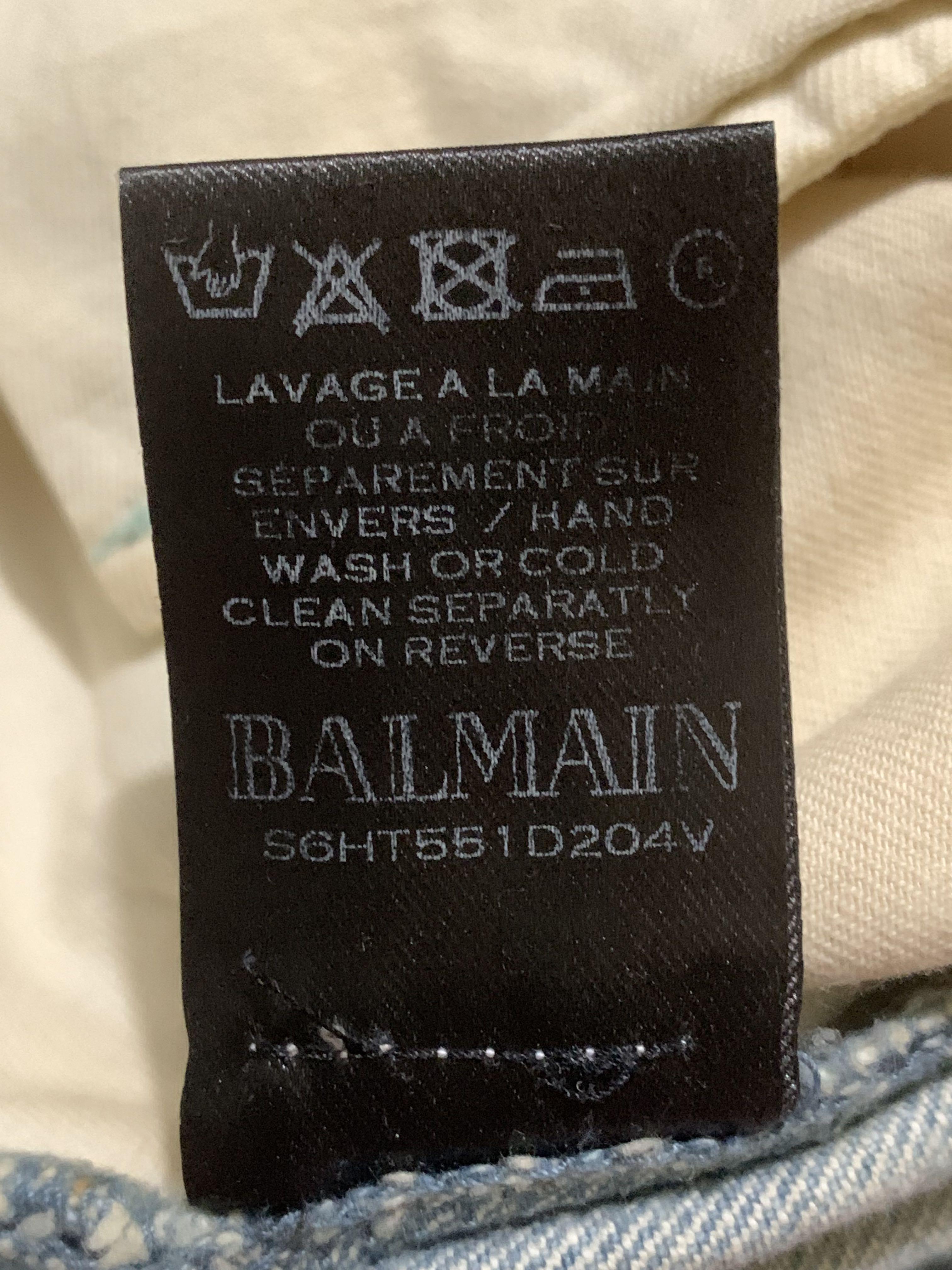 Balmain jeans real vs fake on sale