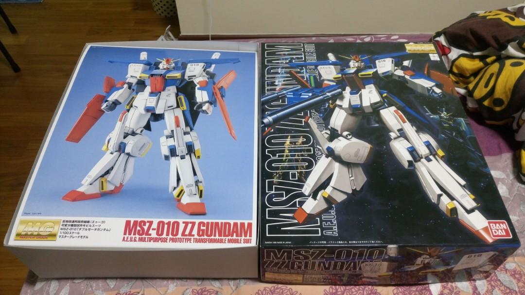 Bandai MG 1/100 ZZ Gundam, Hobbies & Toys, Toys & Games on Carousell