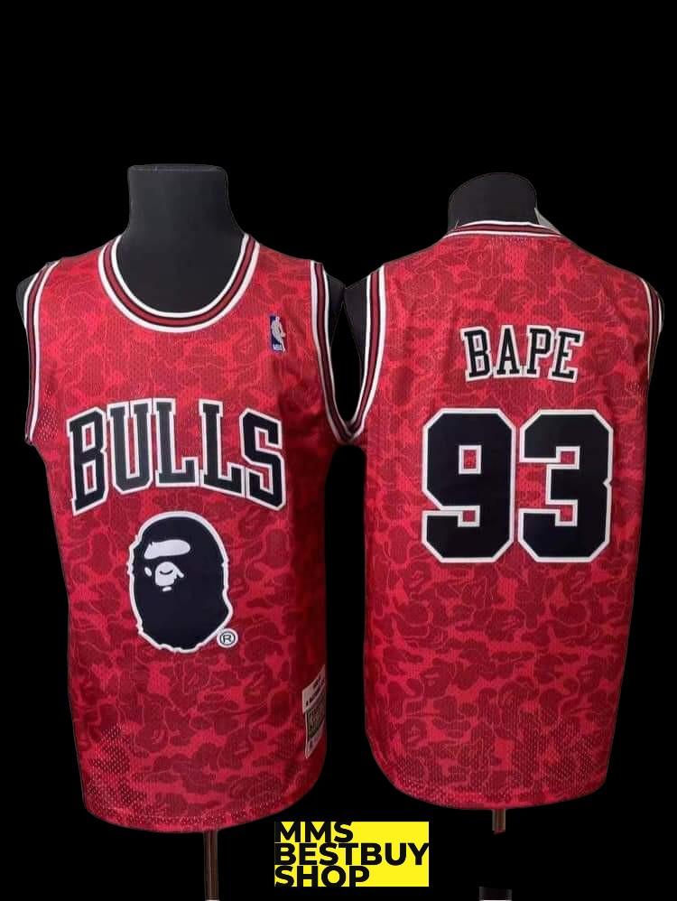 BAPE bulls jersey, Men's Fashion, Tops 