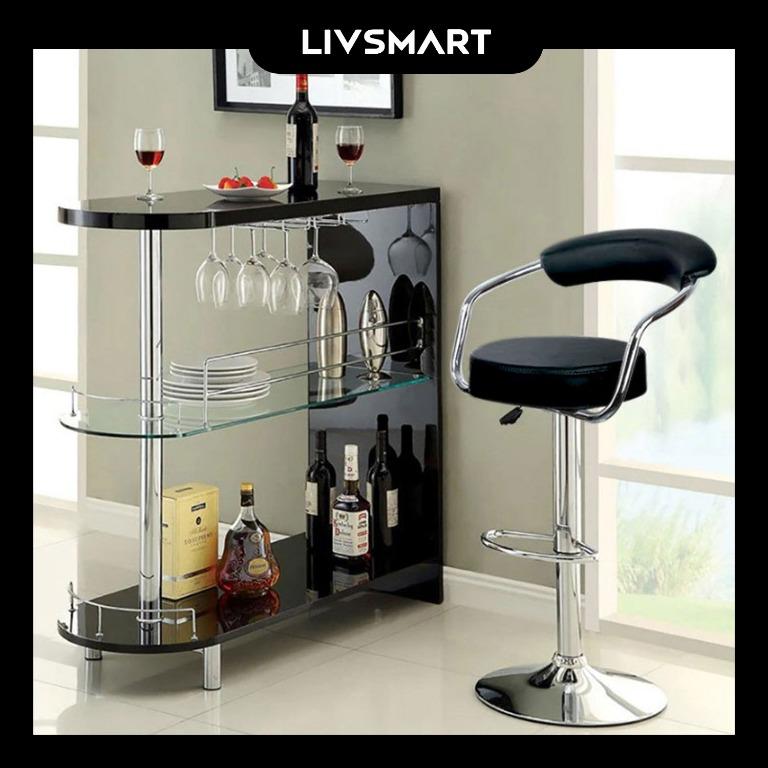 Bar Stool Chair Pub Swivel Lifestyle Person Air Lift Adjustable High
