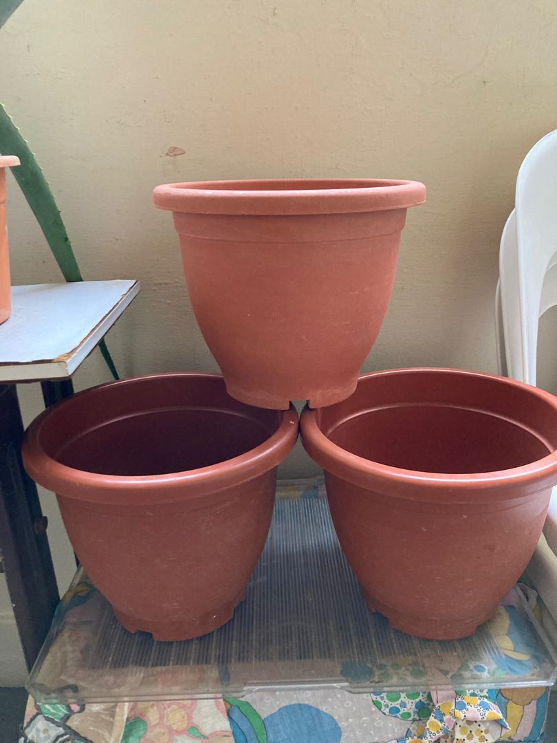 Big flower pots, Furniture & Home Living, Gardening, Pots