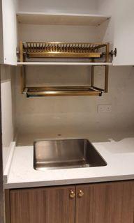GOLD Stainless steel dish rack / BLACK DISH RACK