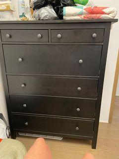 Black Ikea Hemnes Chest