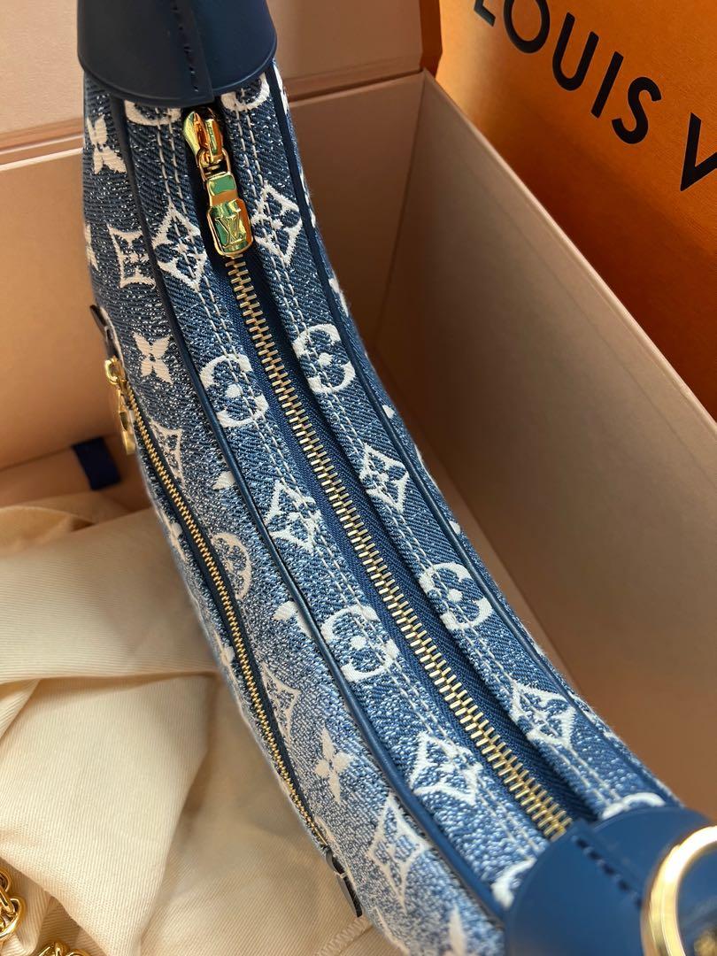 Louis Vuitton Loop Handbag Monogram Jacquard Denim Blue 2353931