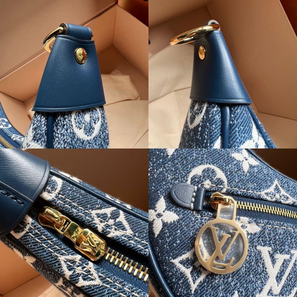 Louis Vuitton Loop Handbag Monogram Jacquard Denim Blue 1233381