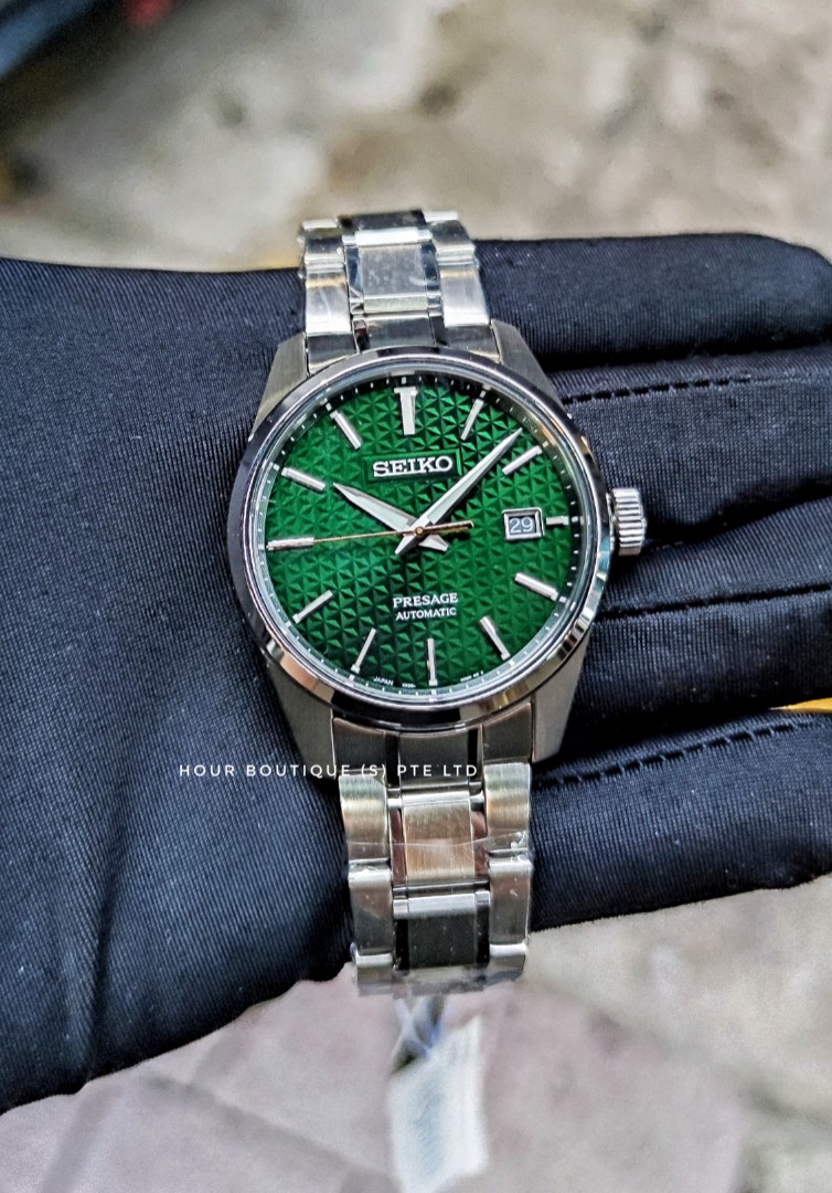 Brand New Seiko Presage Sharp Edge Green Dial Men's Automatic Dress Watch  SARX079 SPB169J1, Men's Fashion, Watches & Accessories, Watches on Carousell