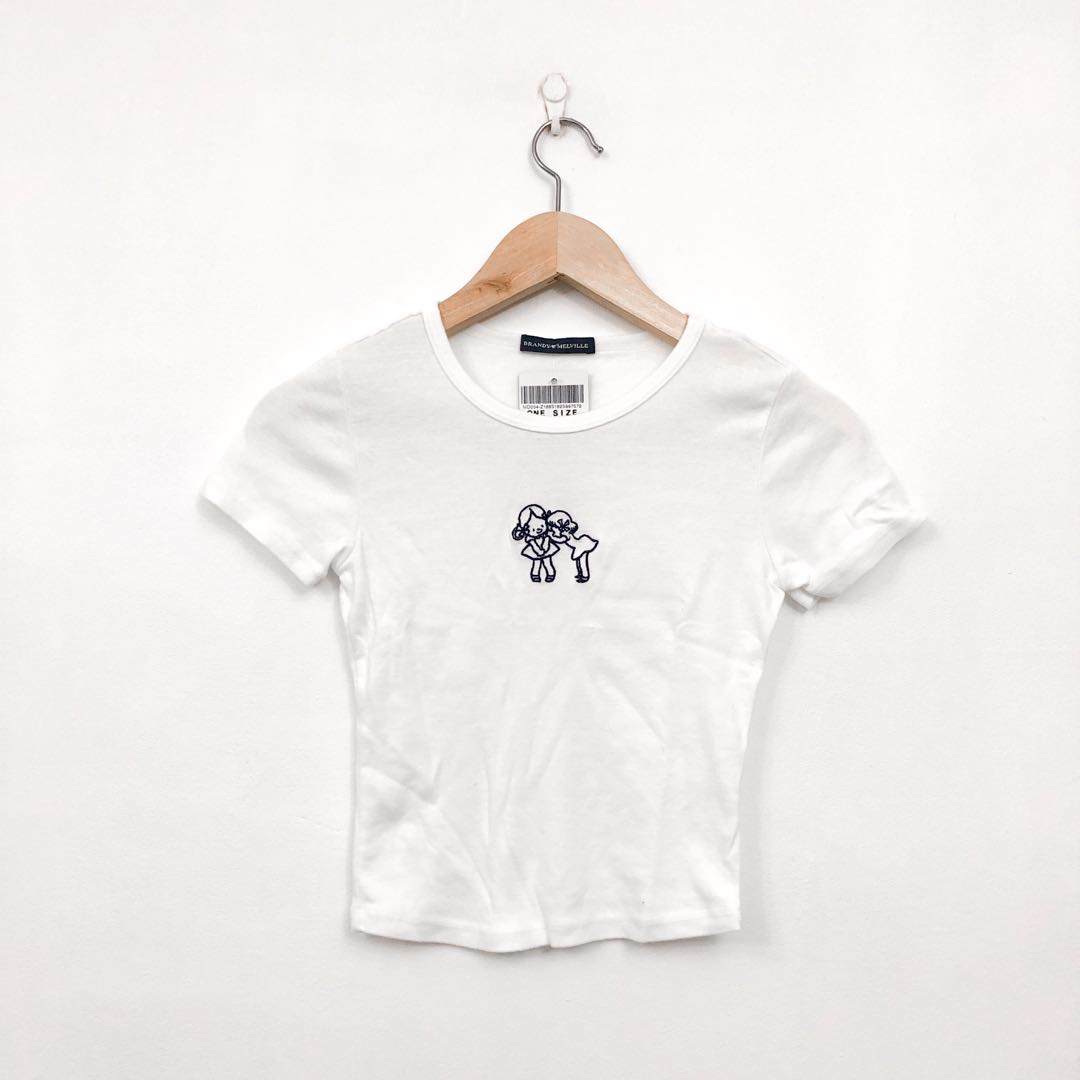 Brandy melville whispering girls ashlyn top, Women's Fashion, Tops