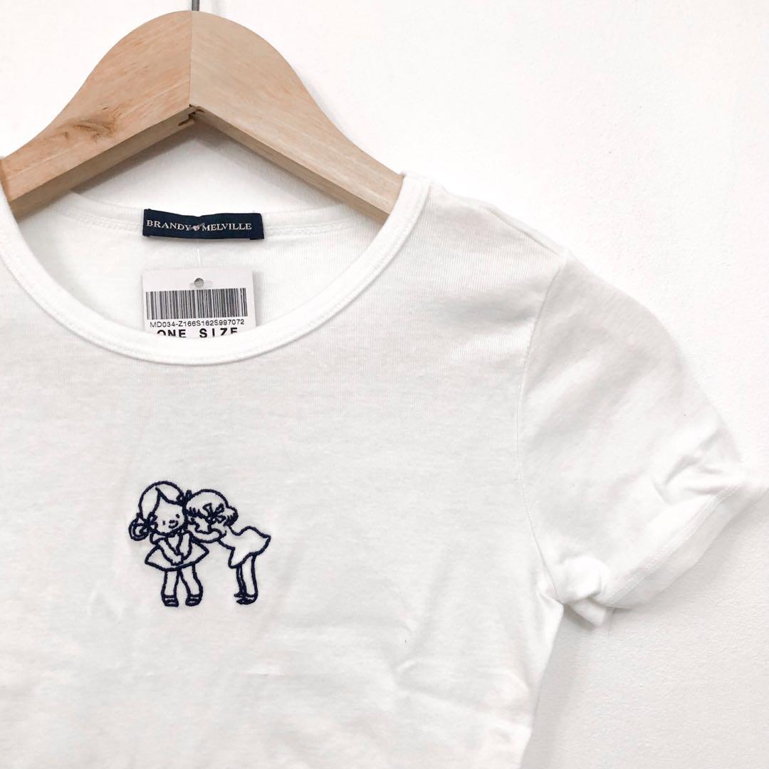 Brandy melville whispering girls ashlyn top, Women's Fashion, Tops