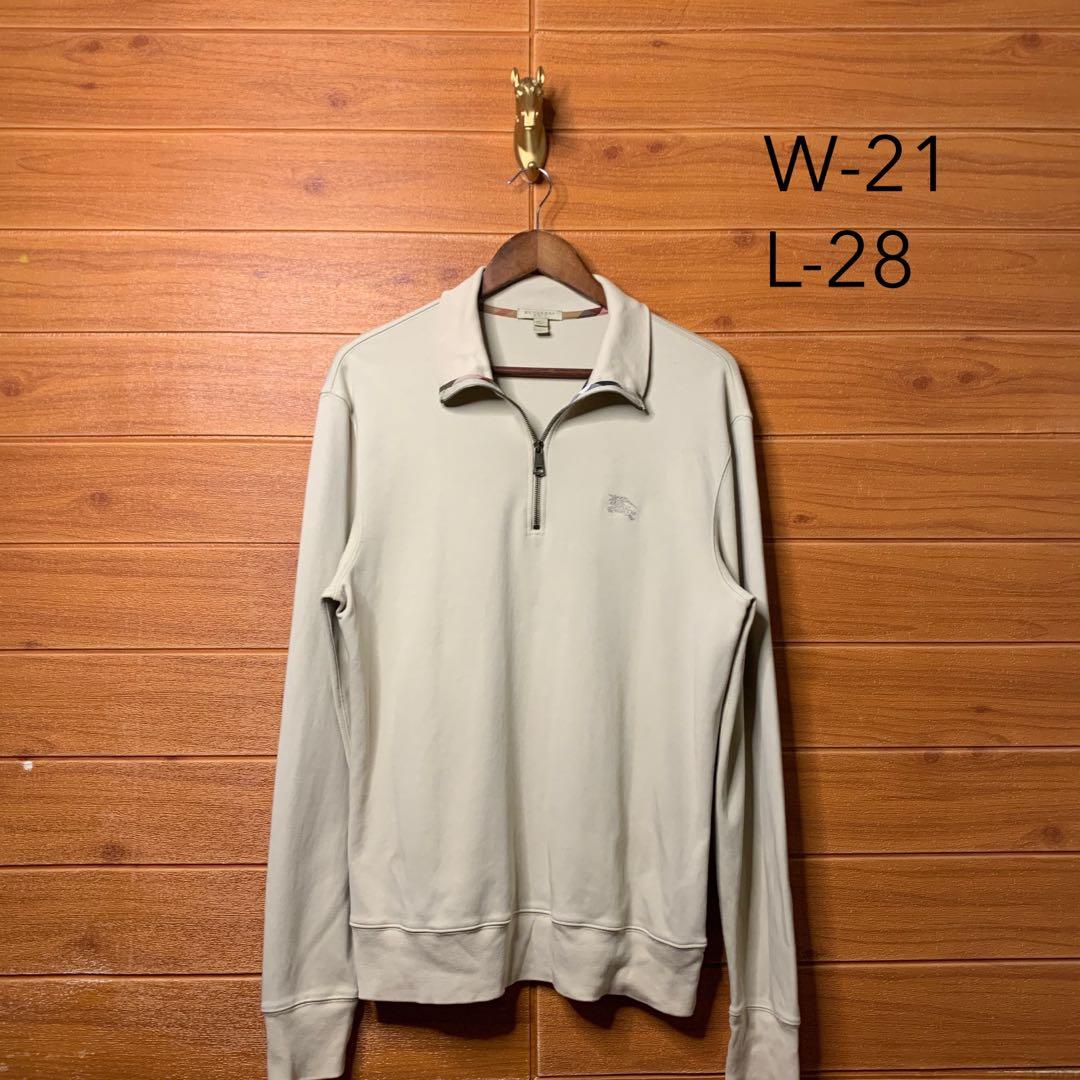 Burberry Brit Quarter zip, Men's Fashion, Tops & Sets, Formal Shirts on  Carousell