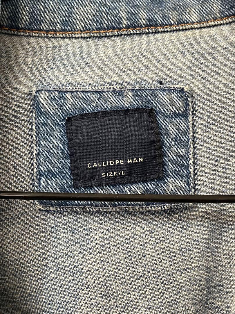 Calliope Man Denim Jacket, Men's Fashion, Coats, Jackets and Outerwear