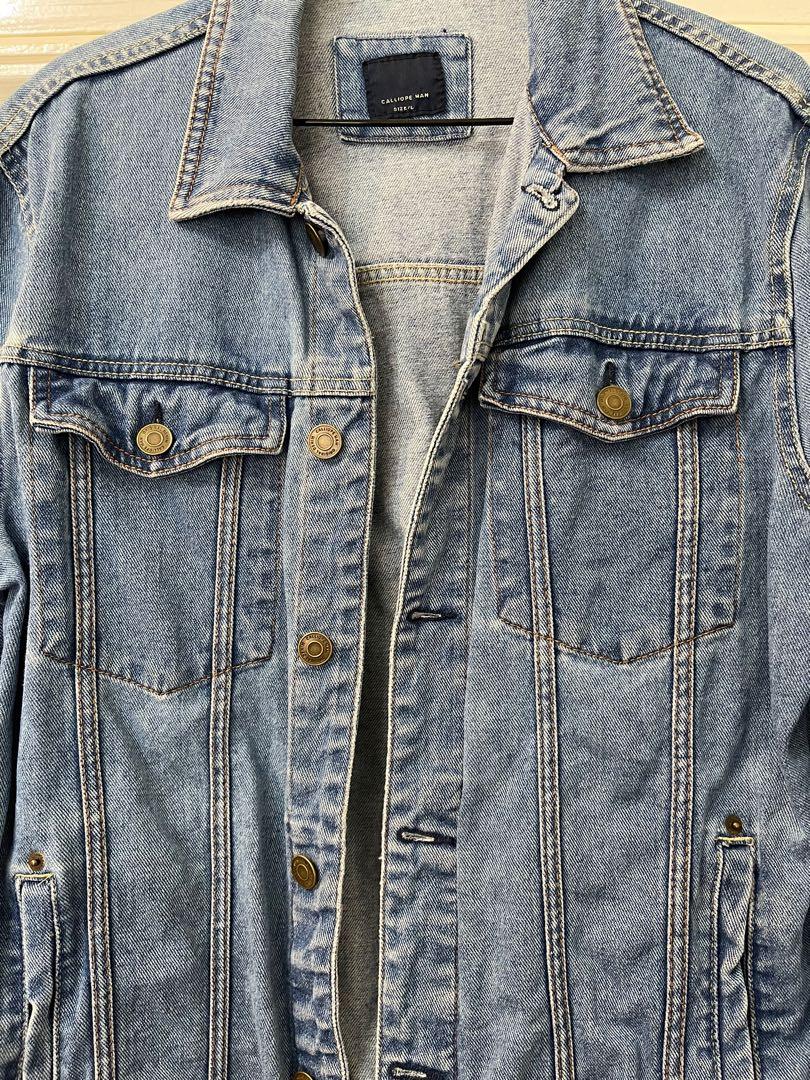 Calliope Man Denim Jacket, Men's Fashion, Coats, Jackets and Outerwear