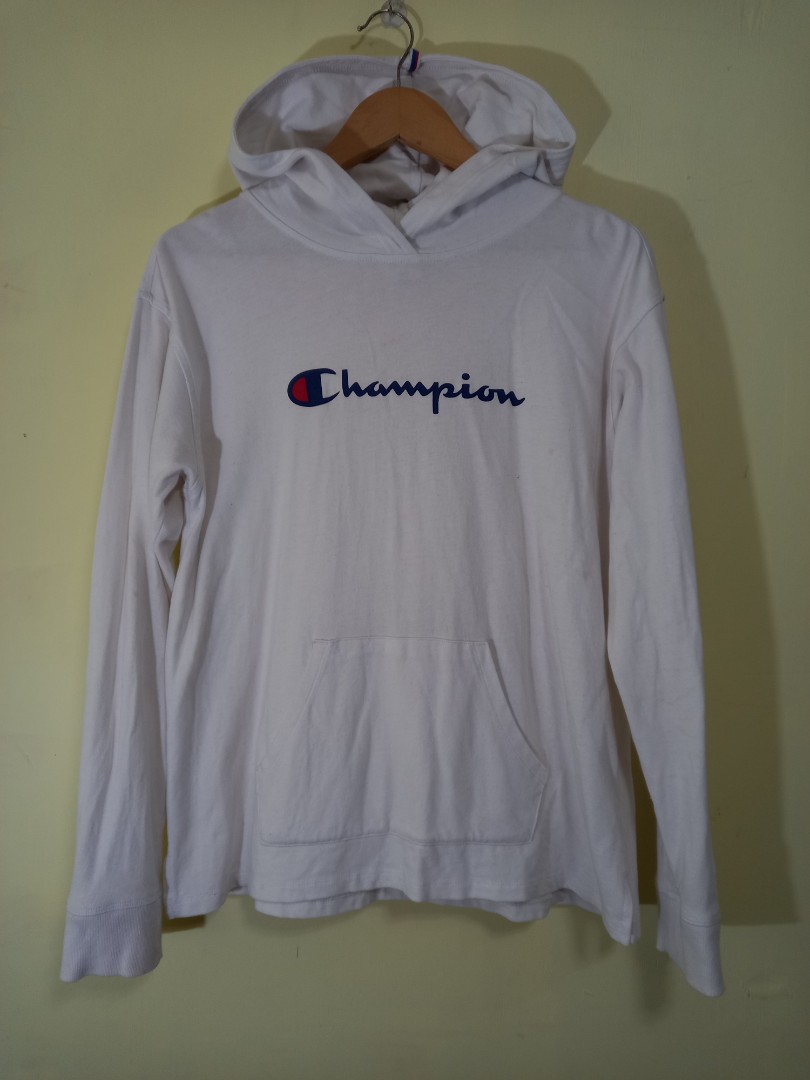 champion white hoodie