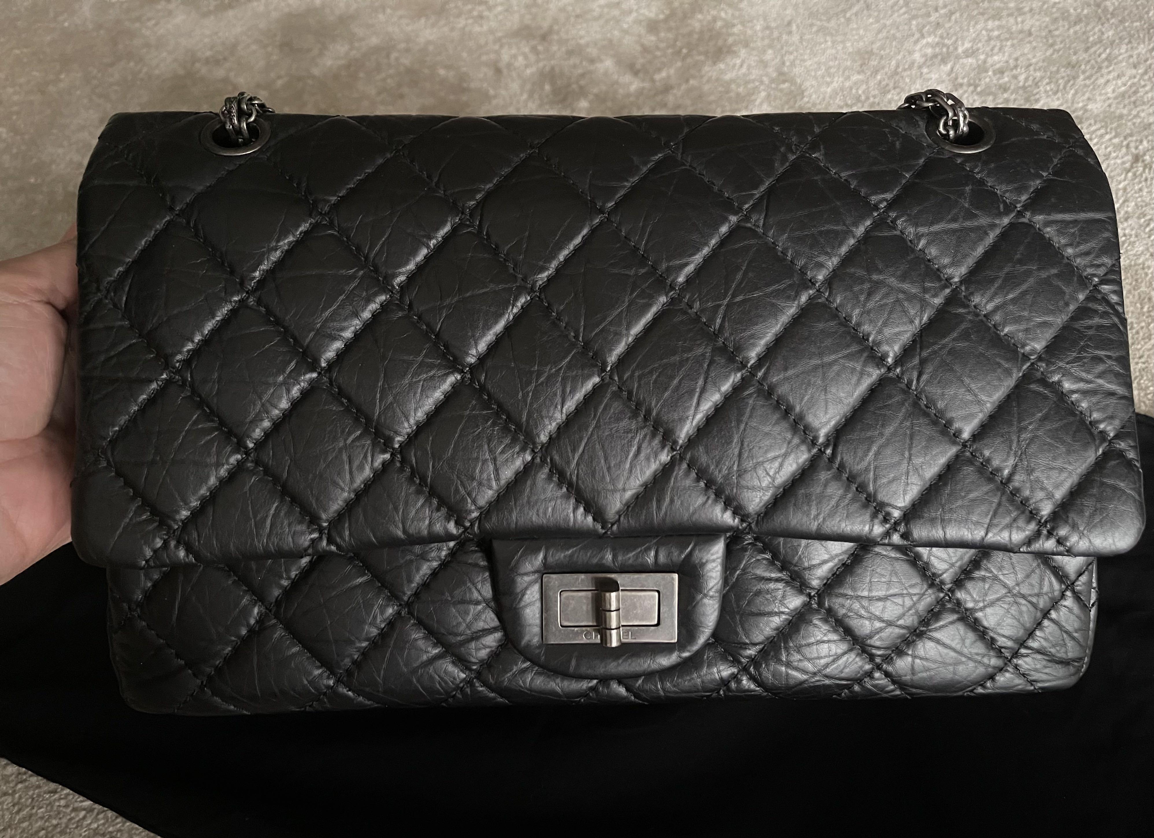 Chanel Limited Edition Black Shanghai Jumbo 2.55 Reissue Bag