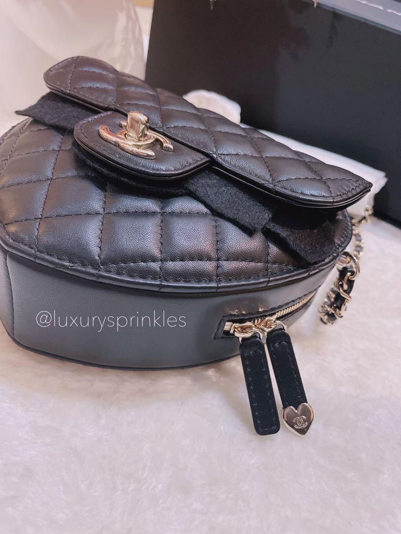 CHANEL 🖤 Black LGHW Heart Bag (large)  22s Spring Summer Collection,  Luxury, Bags & Wallets on Carousell