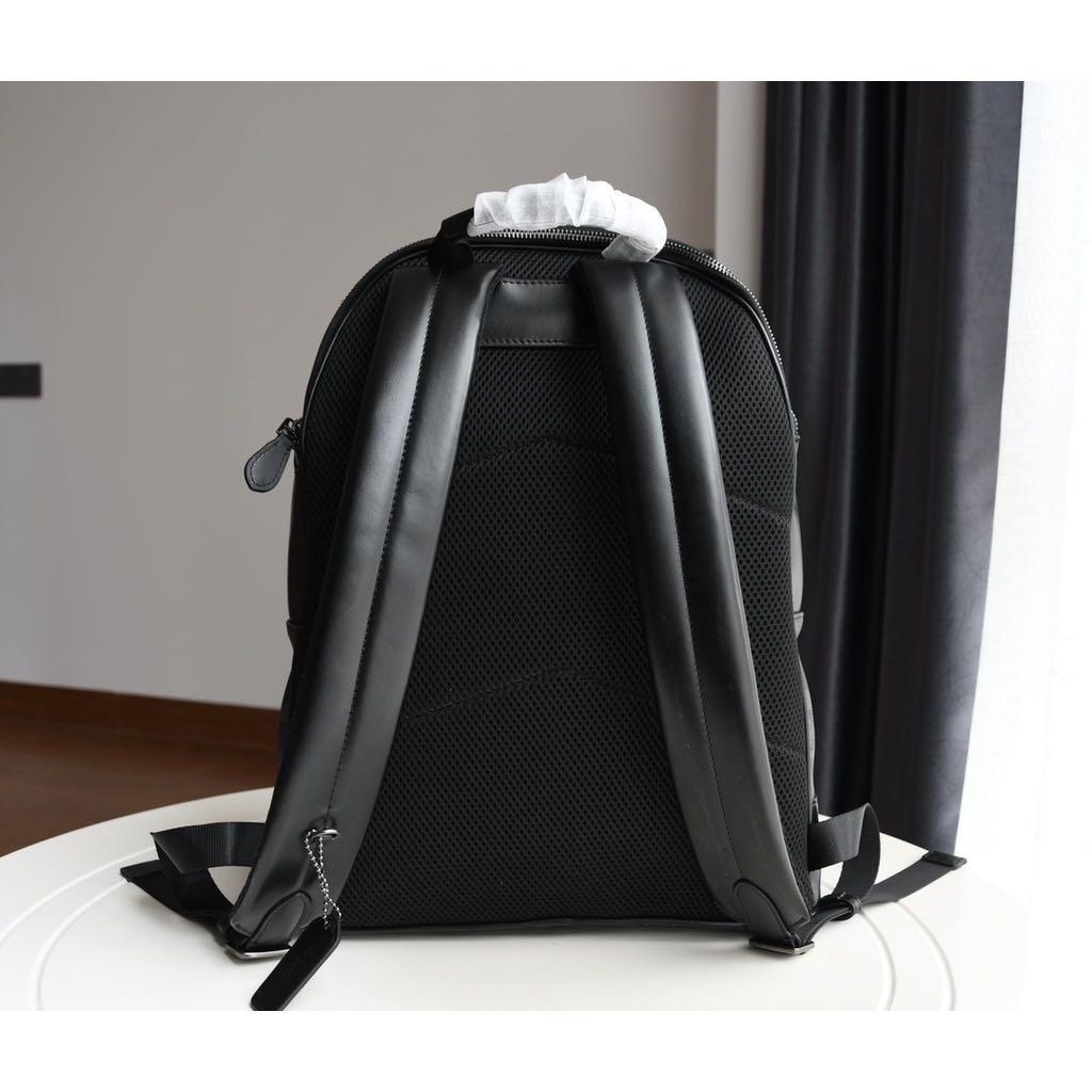 Coach West Backpack in Signature Canvas with Varsity Stripes, Men's