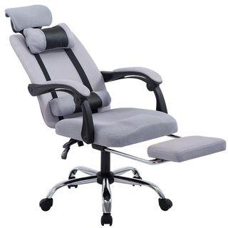 Computer Chair High Back Mesh Office Chair Comfort Reclining Chair With Adjustable Headrest Footrest AS1119