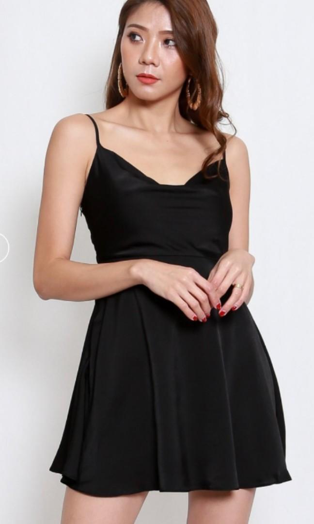Cowl neck on sale skater dress