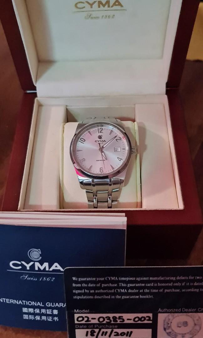 Cyma sapphire crystal best sale watch