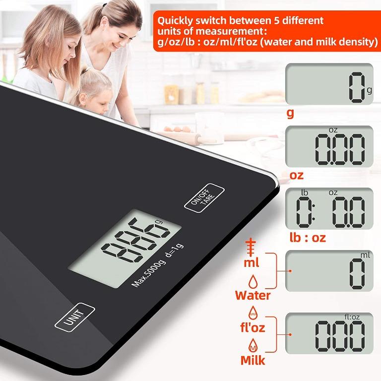 Meromore Food Kitchen Scale, Digital Weight Scales Grams and Oz