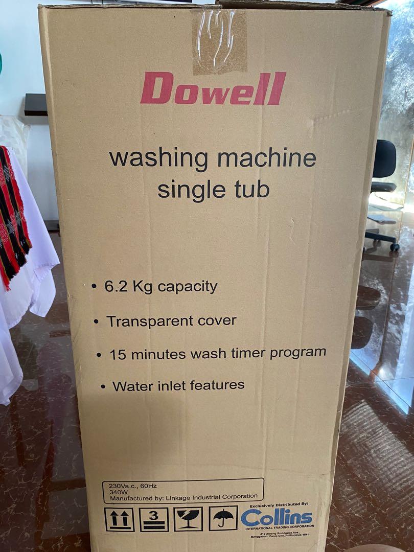 Dowell 6.2kg Washing Machine Single Tub, TV & Home Appliances, Washing