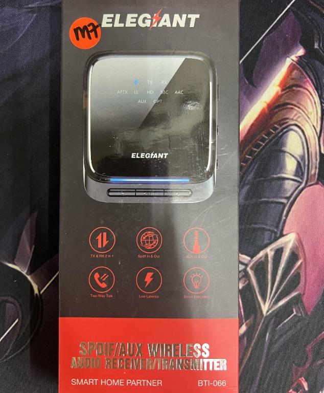 ELEGIANT BTI066 SPDIF/AUX Wireless Audio Receiver/Transmitter, 2in1 Bluetooth 5.0 Transmitter
