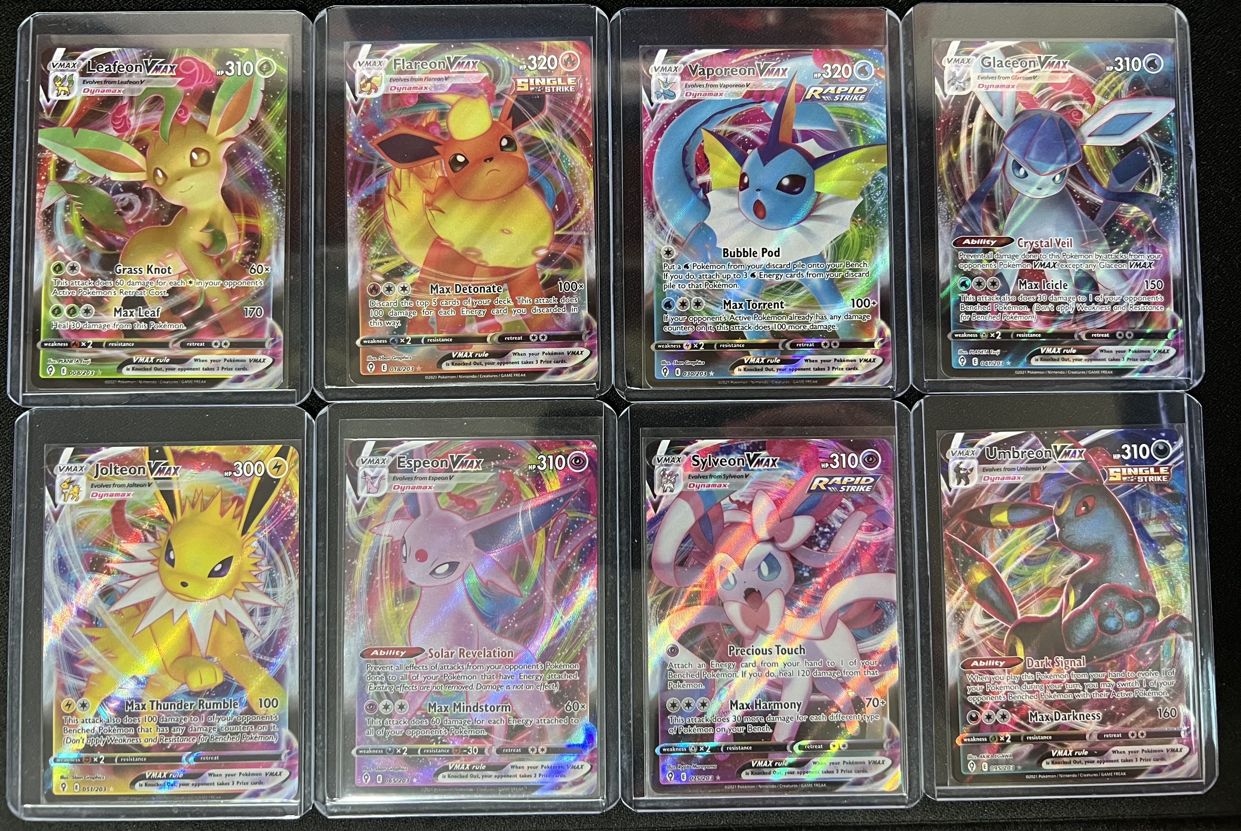 POKEMON: COMPLETE EEVEELUTION CARD SET ESPEON UMBREON SYLVEON JOLTEON EEVEE