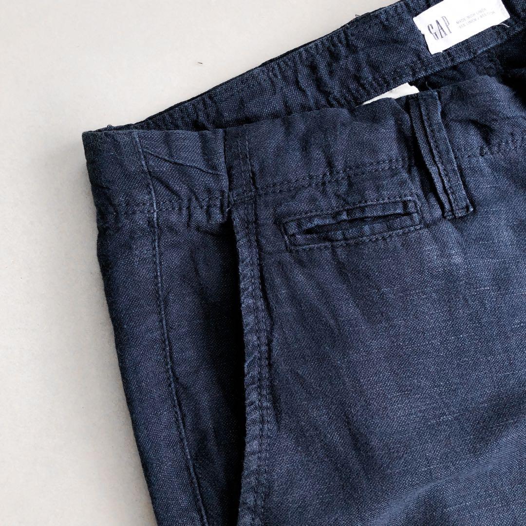GAP chinos pants linen, Fesyen Pria 
