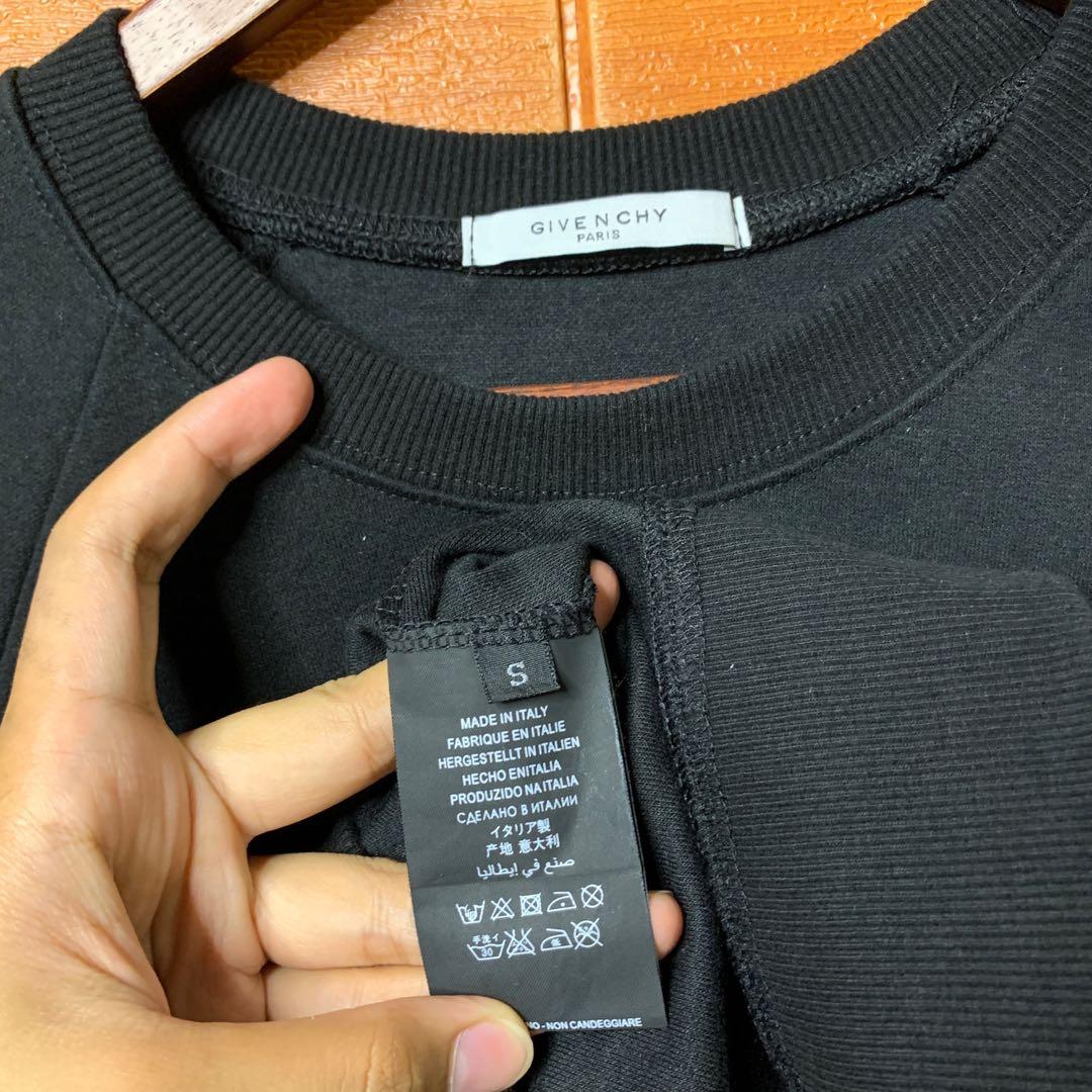 Givenchy Paris Broken Logo Crewneck Men s Fashion Tops Sets Formal Shirts on Carousell