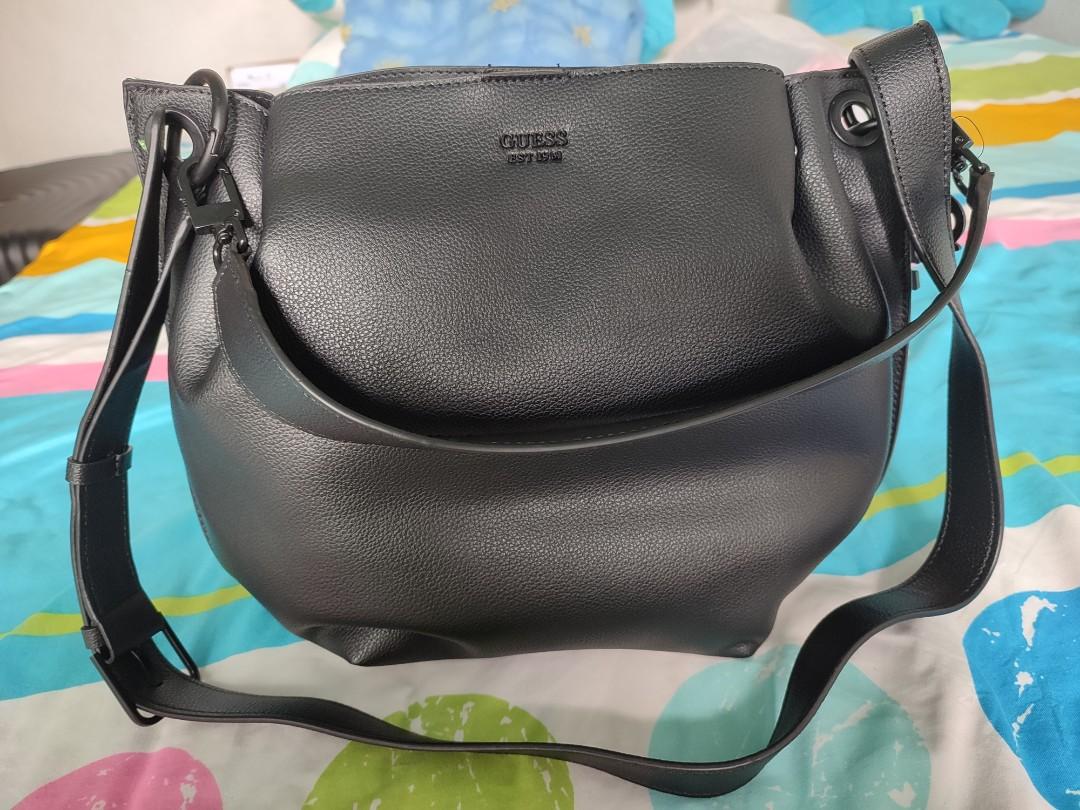 Guess digital hobo bag black clearance