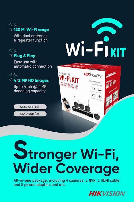 hikvision 4 channel hd wifi nvr kit