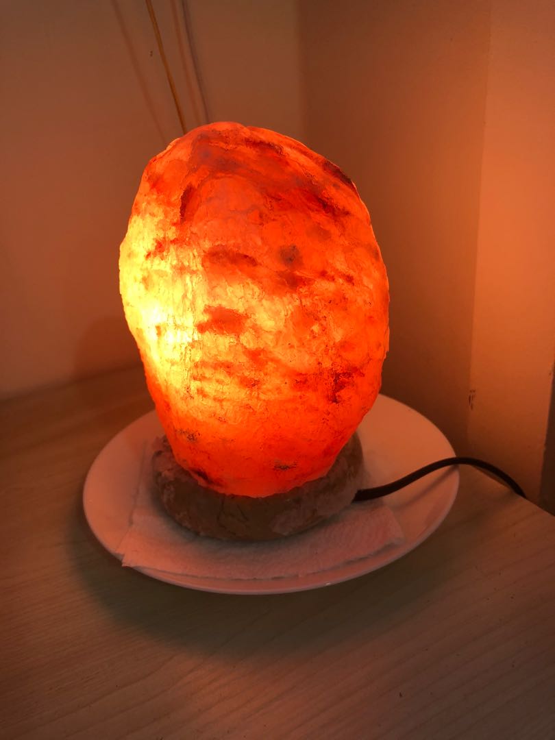 Himalayan Medium Size Salt Lamp, Furniture & Home Living, Home Decor