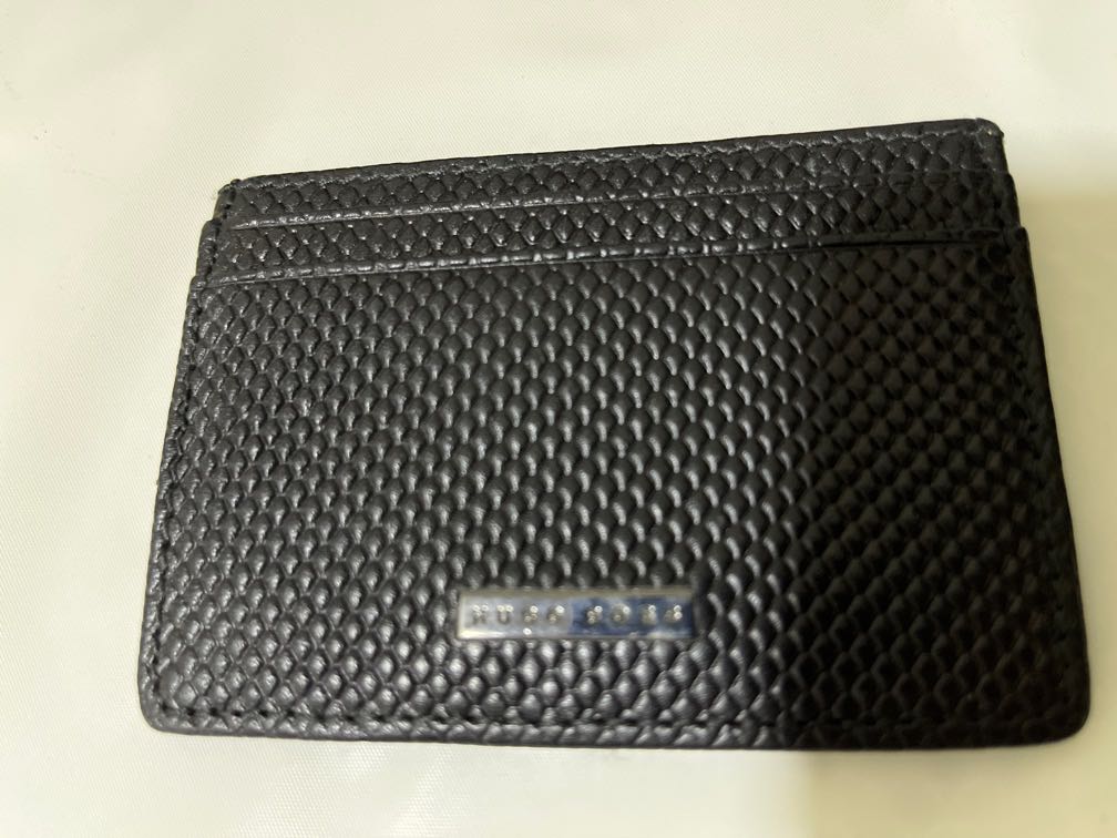 Hugo Boss card holder wallet black, Women's Fashion, Bags & Wallets, Wallets & Card Holders on