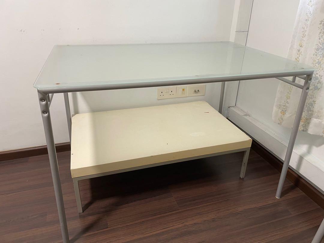 ikea frosted glass kitchen table