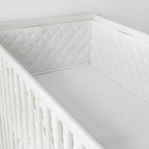 Grey Star Baby Cot Bumper Crib Bumper Around Protection 210 cm