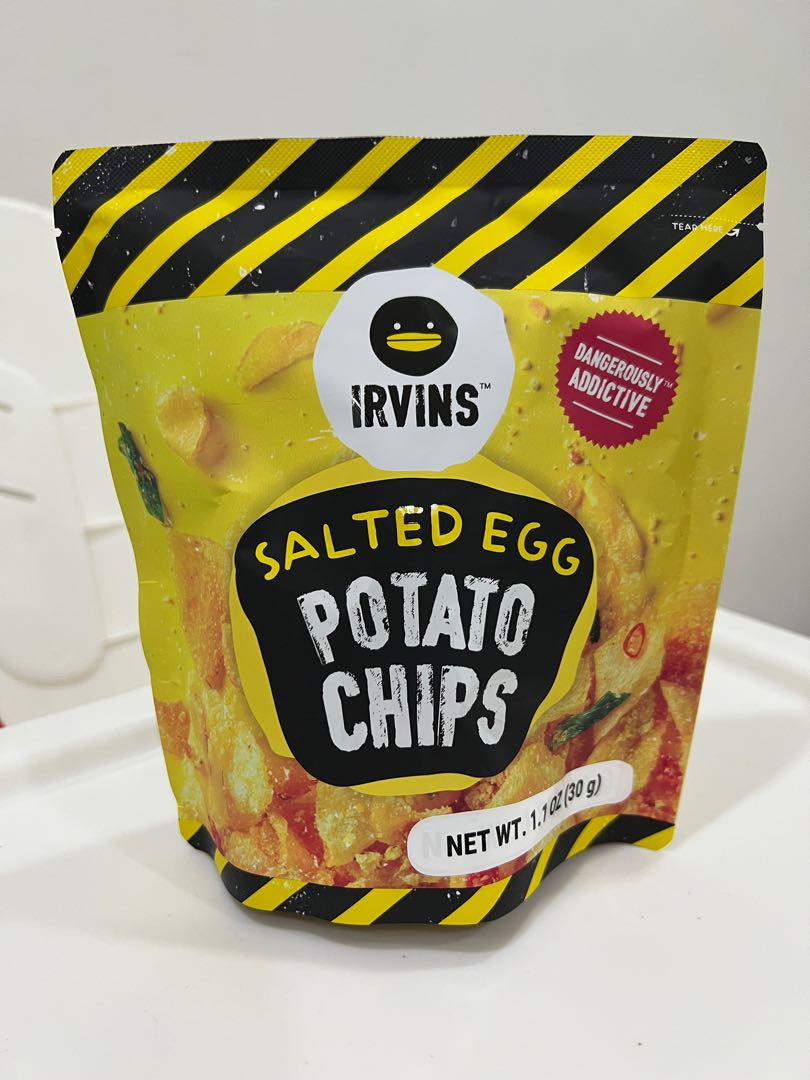 Irvin’s Salted Egg Chips, Food & Drinks, Packaged & Instant Food on ...