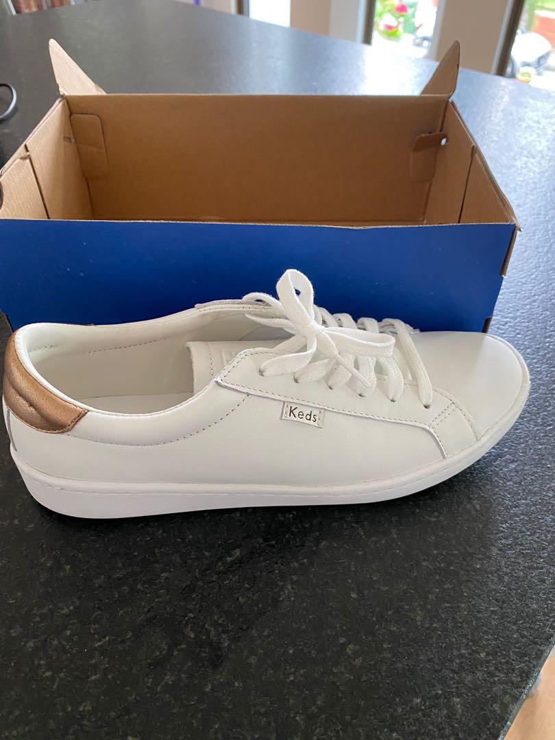 KEDS ace leather w rose gold back Women s Fashion Footwear