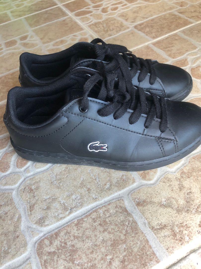 Lacoste black shoes with box Size 2.5