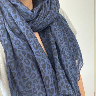 Leopard scarf cape