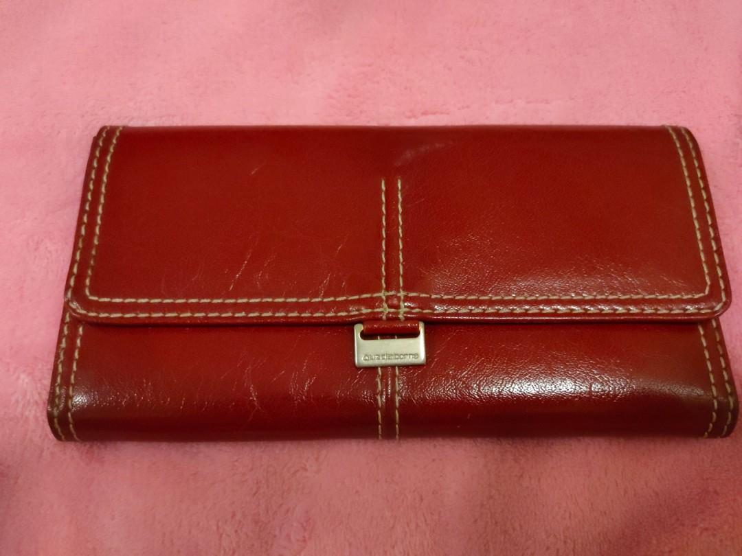 Liz claiborne online red leather purse