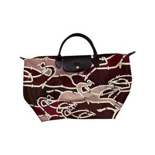 LONGCHAMP TOTE BAG LE PLIAGE SCARF PATTERN PRINT