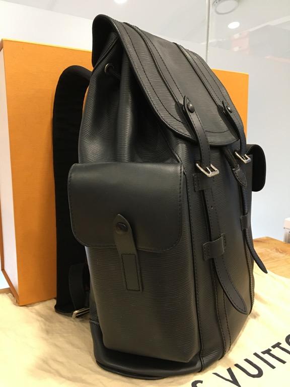 Louis Vuitton Epi Black Christopher Backpack Review 