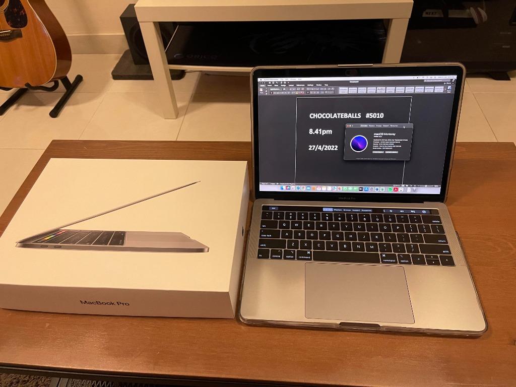無し⇒シリアル番号MacBookPro (13-inch, 2018, Four Thunderb - ノートPC