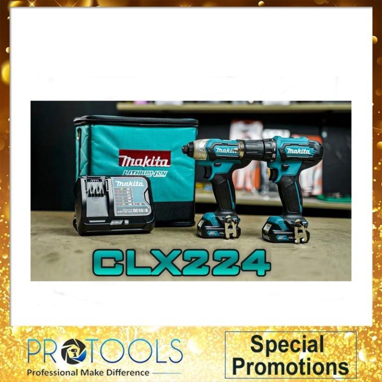 Makita CLX224 Combo Cordless Drill Driver w HR166DZ Brushless