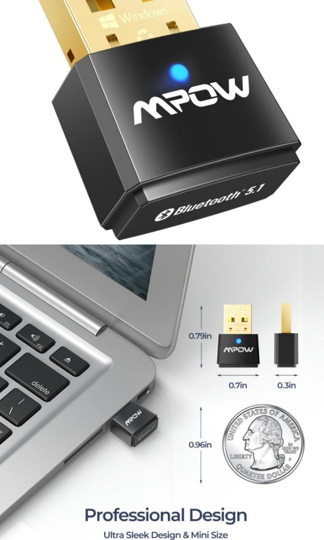 Mpow USB Dongle Computers Tech Parts Accessories Other 
