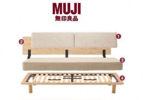 Sofa deals bed muji