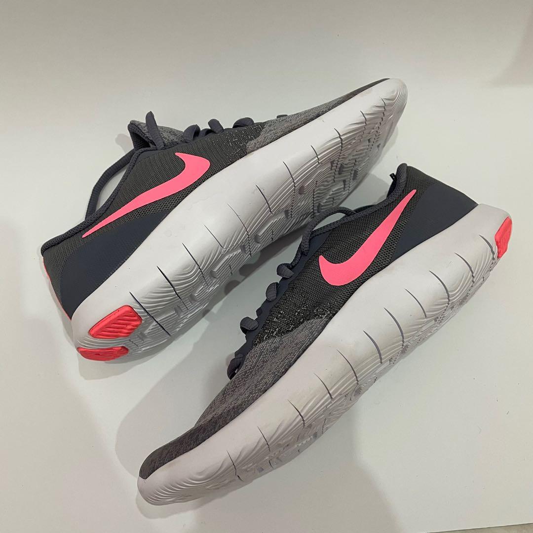 Nike Flex Contact Running Shoes Gray Pink